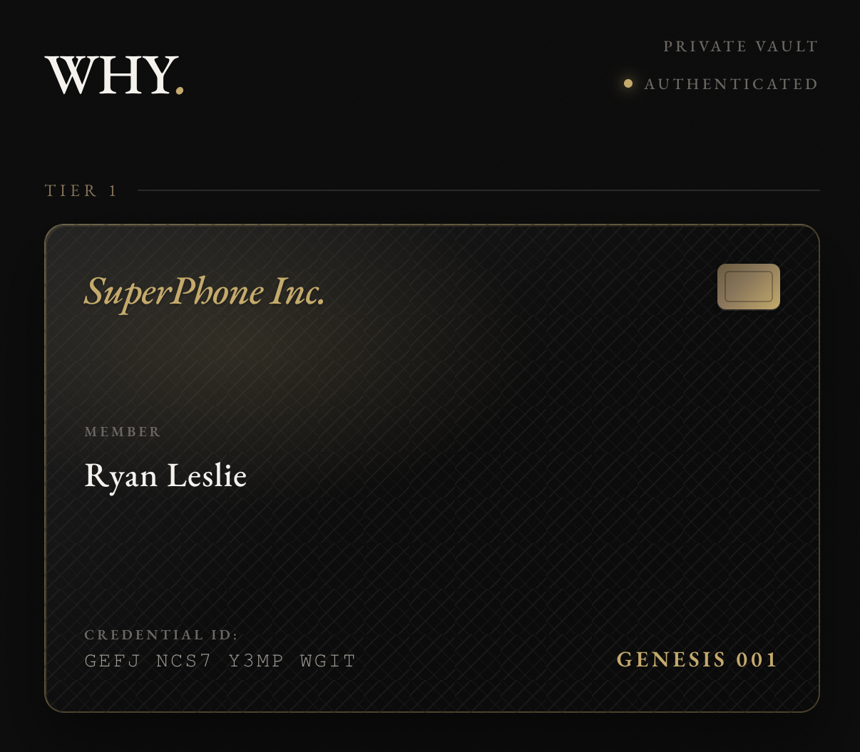 SuperPhone credential